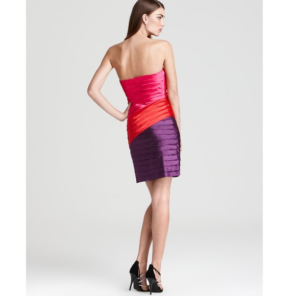 Max & Cleo Dresses & Skirts - Max and Cleo Color Block Strapless Dress